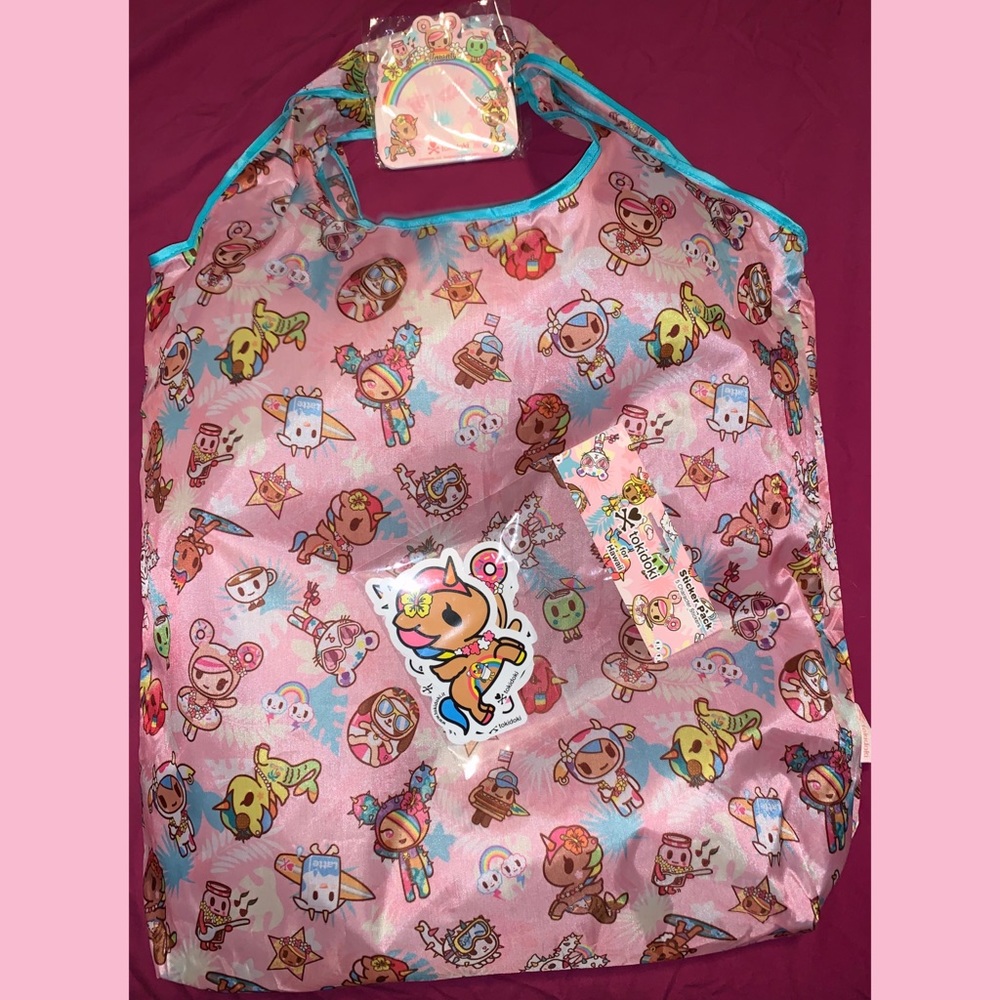 tokidoki hawaii collection reusable bag cute tote
